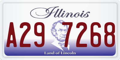 IL license plate A297268