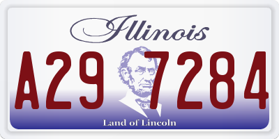 IL license plate A297284