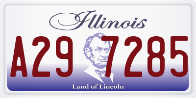 IL license plate A297285