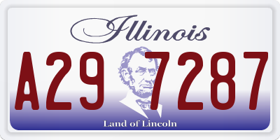IL license plate A297287