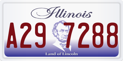 IL license plate A297288