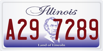 IL license plate A297289