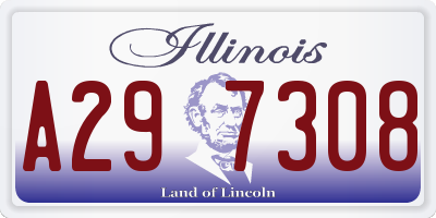 IL license plate A297308