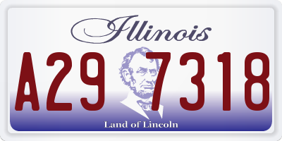 IL license plate A297318