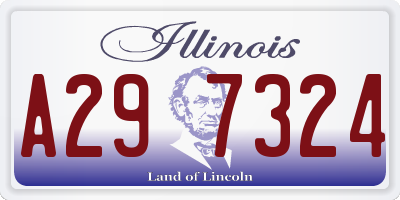 IL license plate A297324