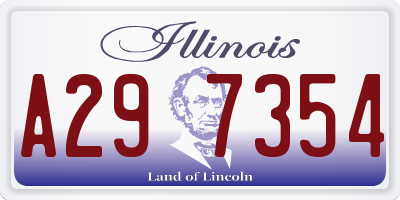 IL license plate A297354