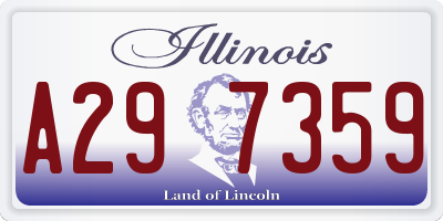 IL license plate A297359
