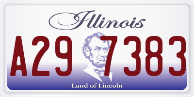 IL license plate A297383
