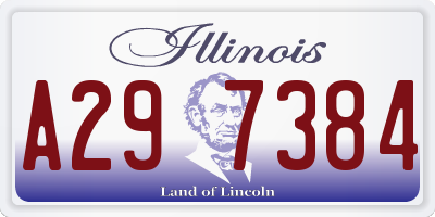 IL license plate A297384