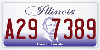 IL license plate A297389