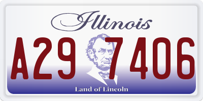 IL license plate A297406