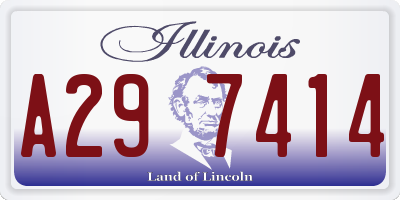 IL license plate A297414