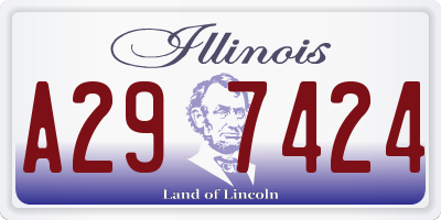 IL license plate A297424