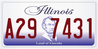 IL license plate A297431