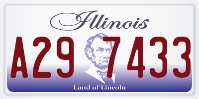 IL license plate A297433