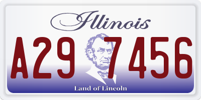 IL license plate A297456