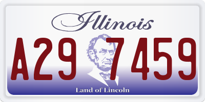 IL license plate A297459
