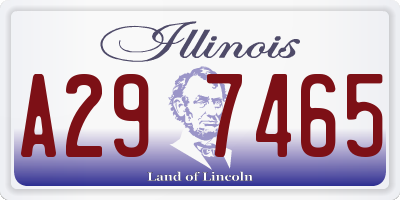 IL license plate A297465