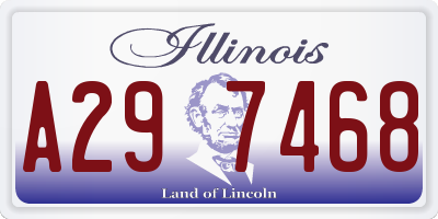 IL license plate A297468