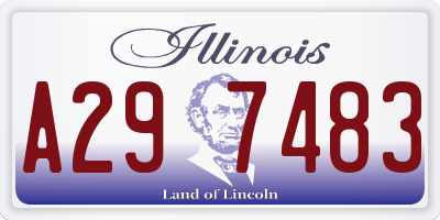 IL license plate A297483