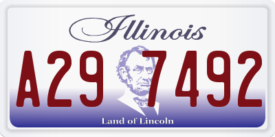 IL license plate A297492