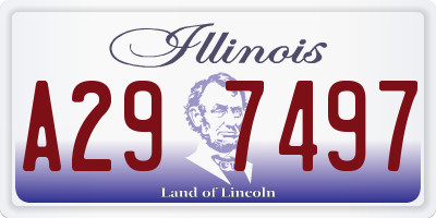 IL license plate A297497