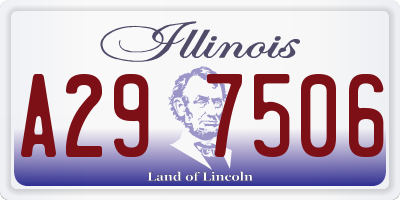 IL license plate A297506