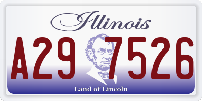 IL license plate A297526