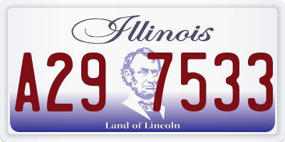 IL license plate A297533
