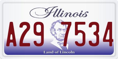 IL license plate A297534
