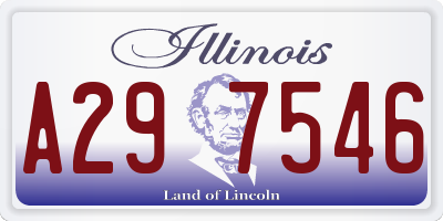 IL license plate A297546