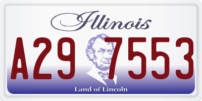 IL license plate A297553