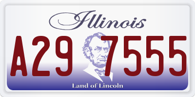IL license plate A297555