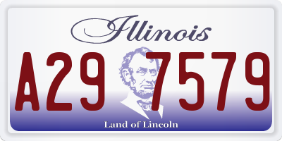 IL license plate A297579