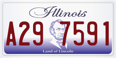 IL license plate A297591