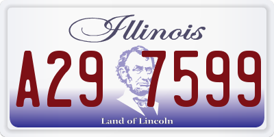 IL license plate A297599