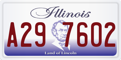 IL license plate A297602