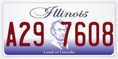IL license plate A297608