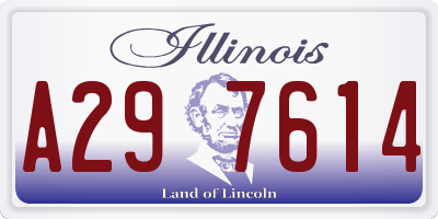 IL license plate A297614