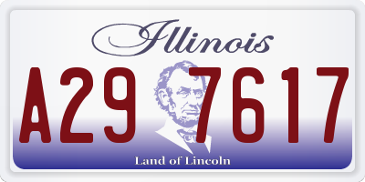 IL license plate A297617