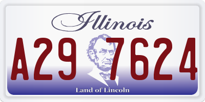 IL license plate A297624