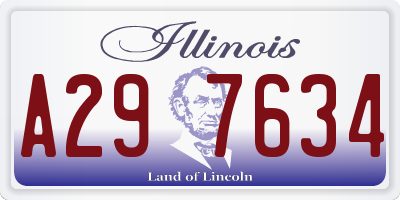 IL license plate A297634