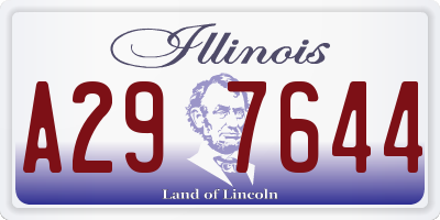 IL license plate A297644