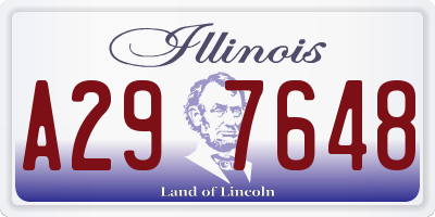 IL license plate A297648