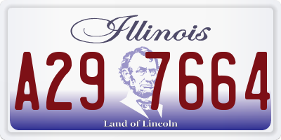 IL license plate A297664