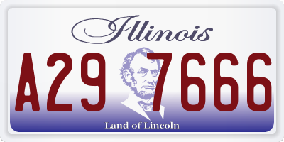 IL license plate A297666