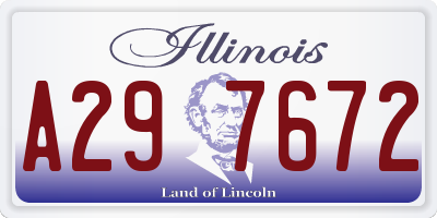 IL license plate A297672