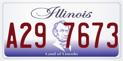 IL license plate A297673