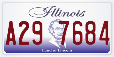 IL license plate A297684
