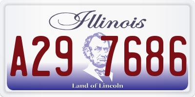IL license plate A297686
